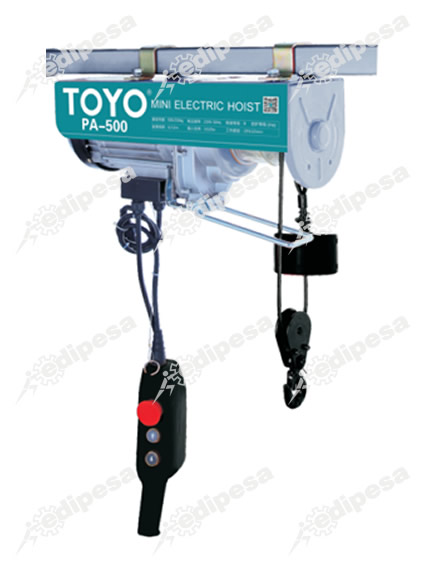 Polipasto electrico TOYO 1020W 500/250kg