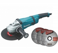 Amoladora angular MAKITA GA9040S + 5 discos